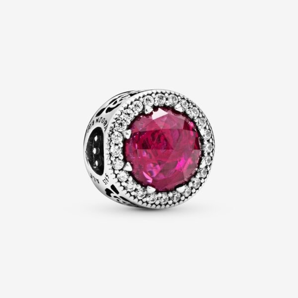 Disney Belle's Beauty & the Beast Pink Rose Charm
